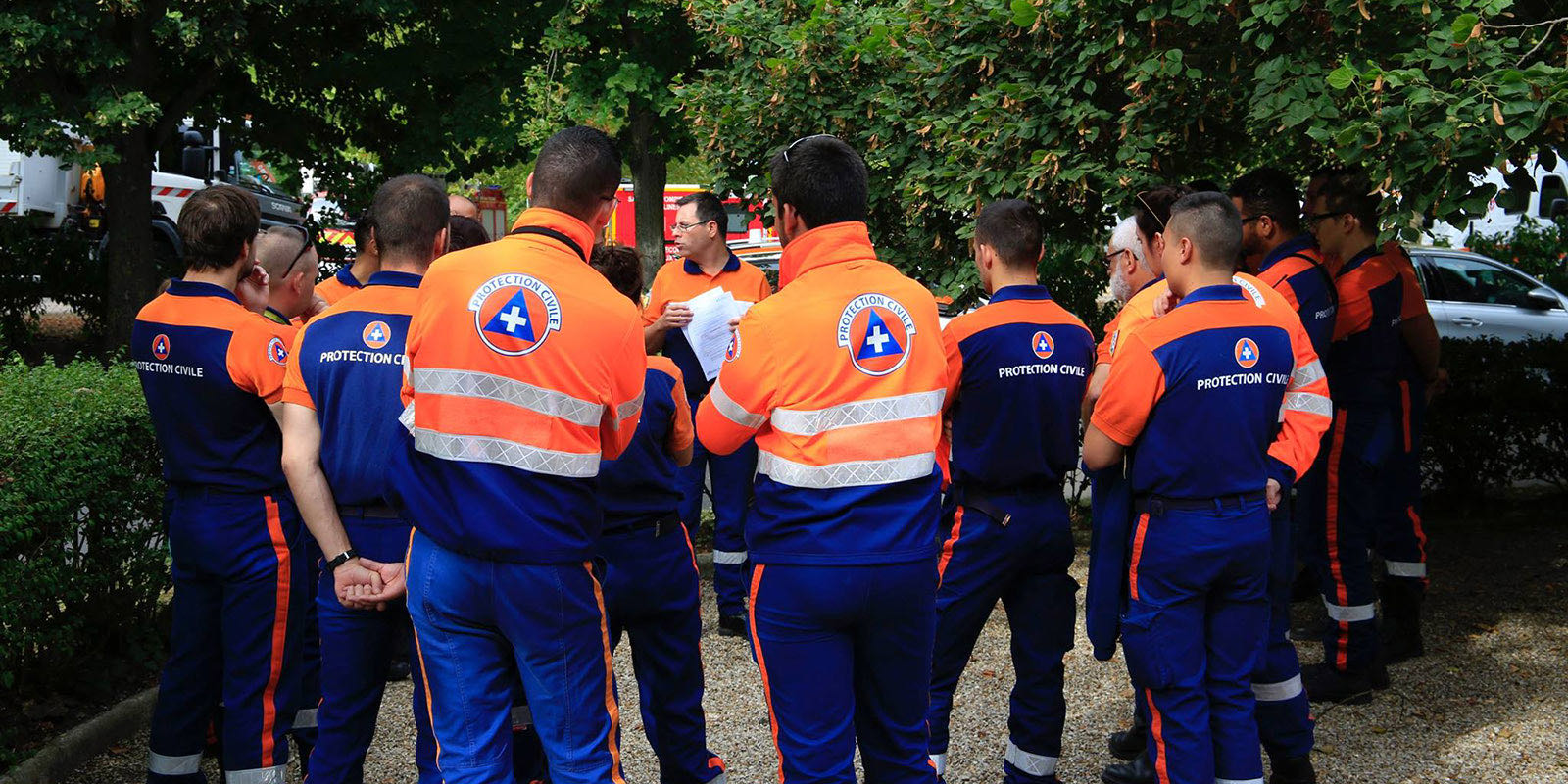 Bénévoles de la Protection Civile en mission
