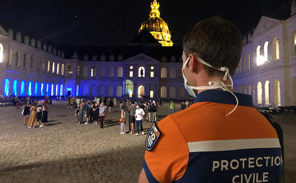 Poste de secours lors d'un événement public